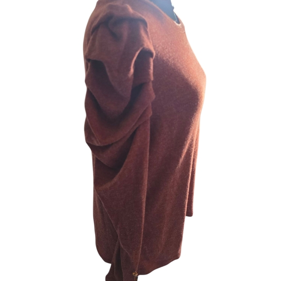 SHEIN Pink Flutter Sleeve Ruffled Blouse - Picture 4 of 4